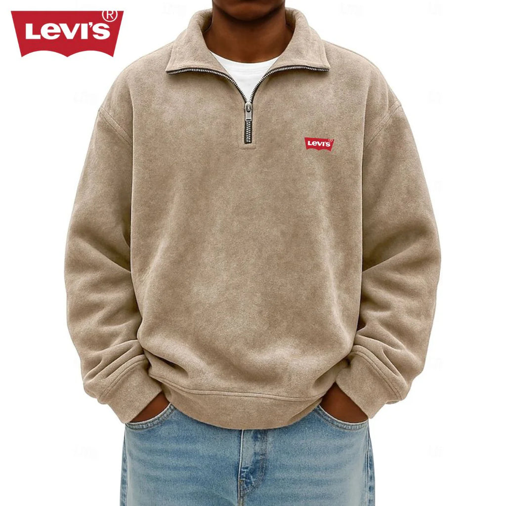 Men’s Half-Zip Polo Sweatshirt