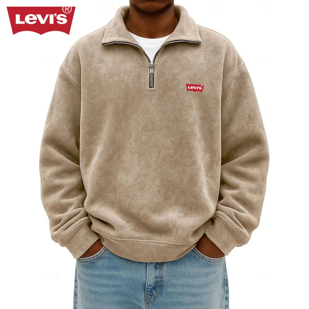 Men’s Half-Zip Polo Sweatshirt