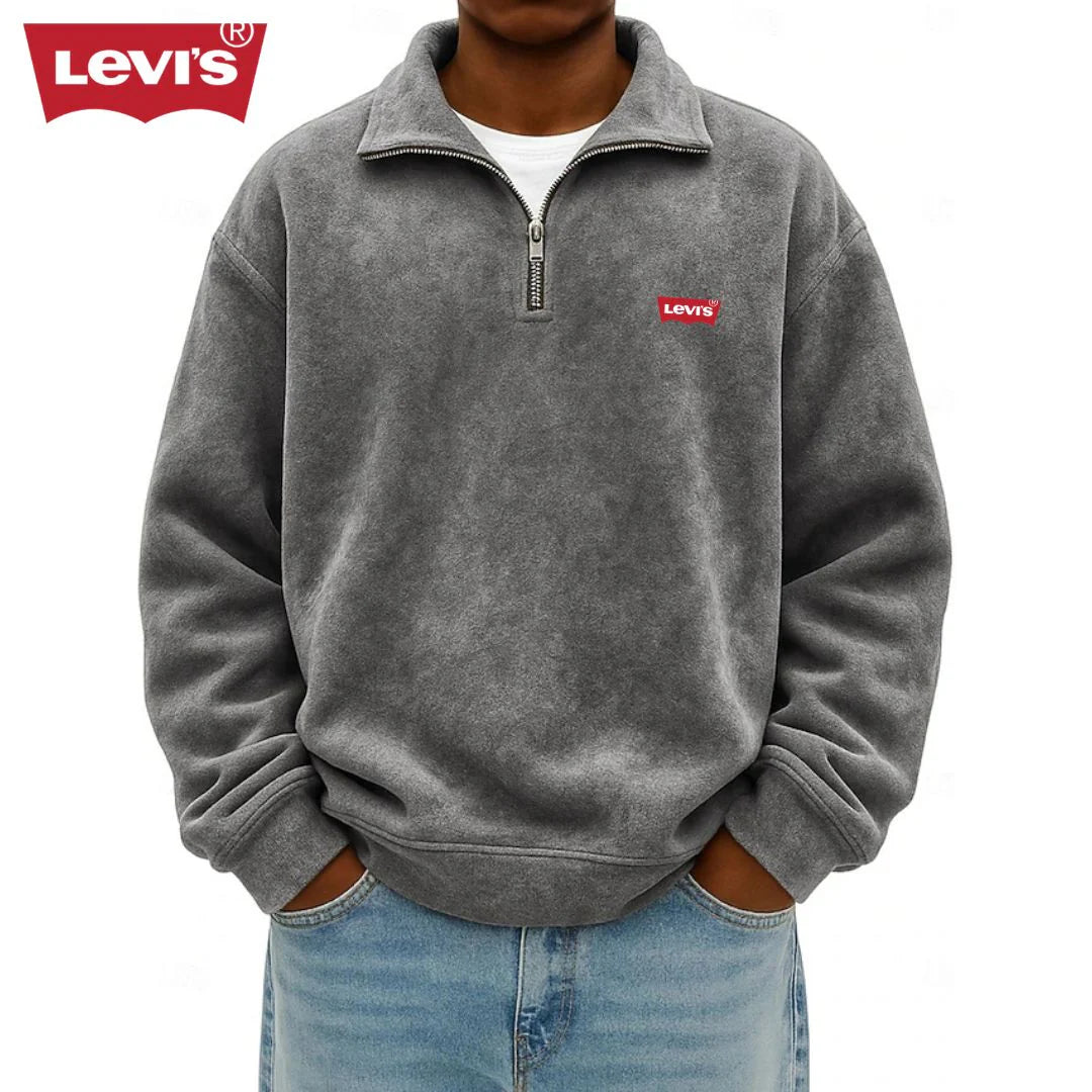 Men’s Half-Zip Polo Sweatshirt