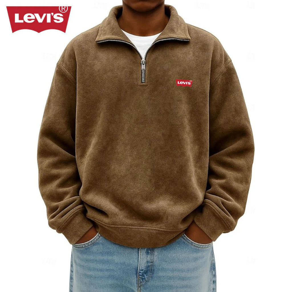 Men’s Half-Zip Polo Sweatshirt