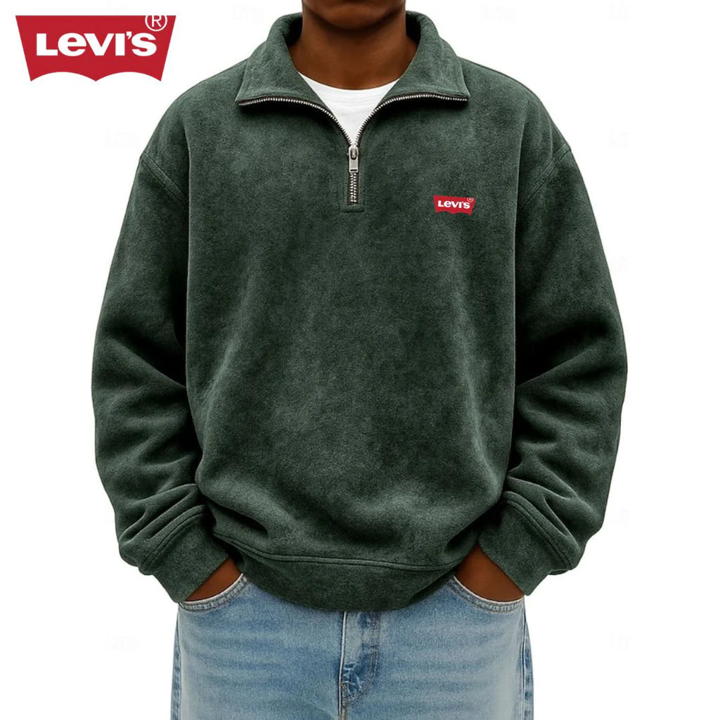 Men’s Half-Zip Polo Sweatshirt