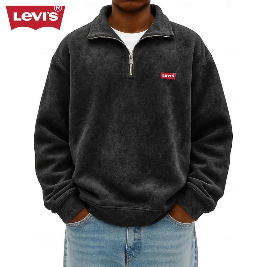 Men’s Half-Zip Polo Sweatshirt