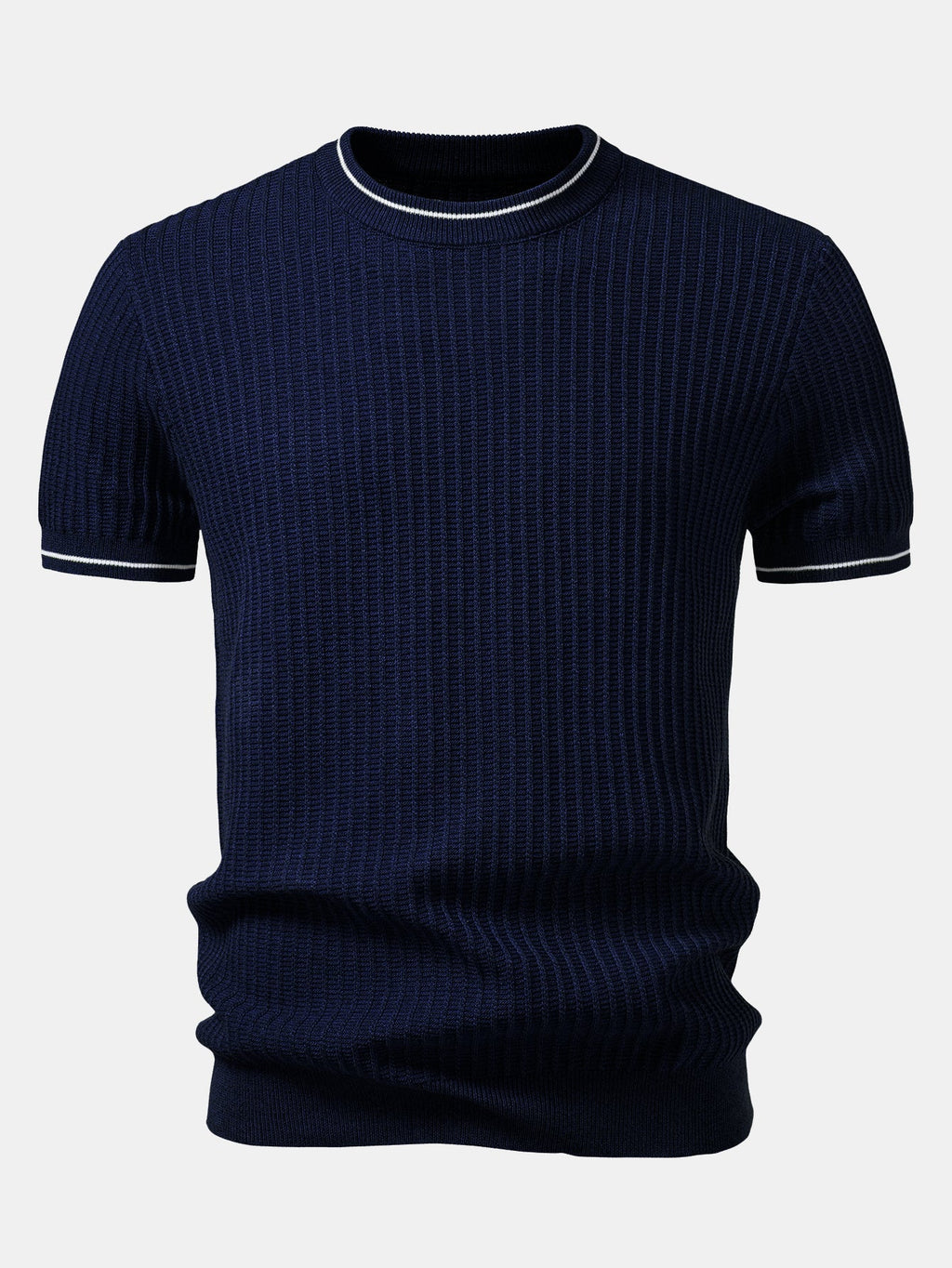 Color-Blocked Waffle Knit Tee