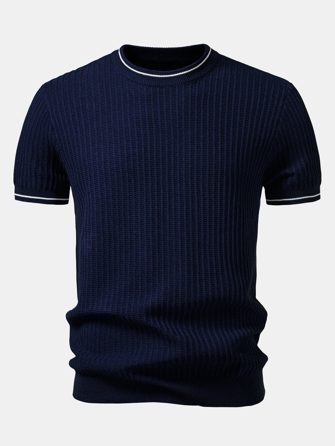 Color-Blocked Waffle Knit Tee