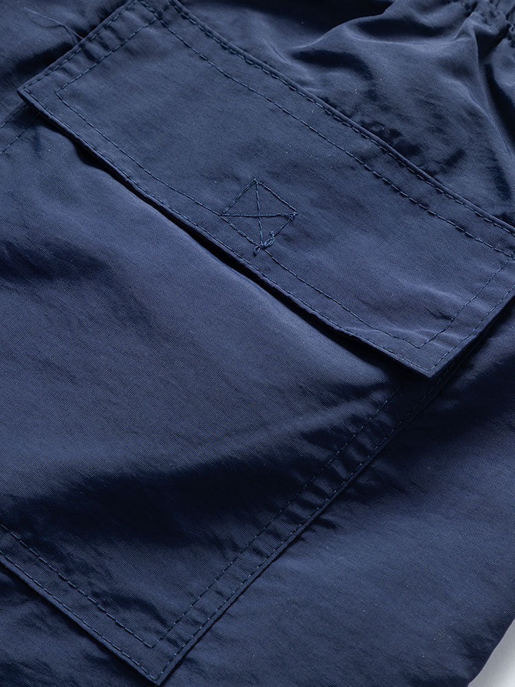 Men's Mid-Length Drawstring Swim Trunks