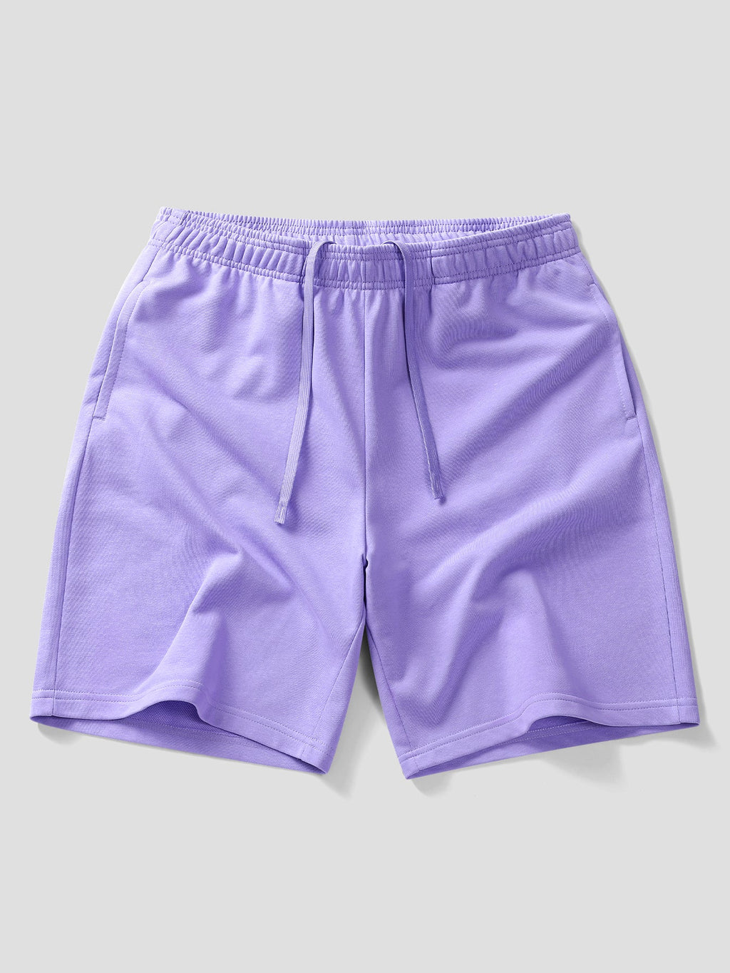 Relaxed Fit Purple Ghost Print Cotton T-Shirt & 7" Cotton Drawstring Shorts
