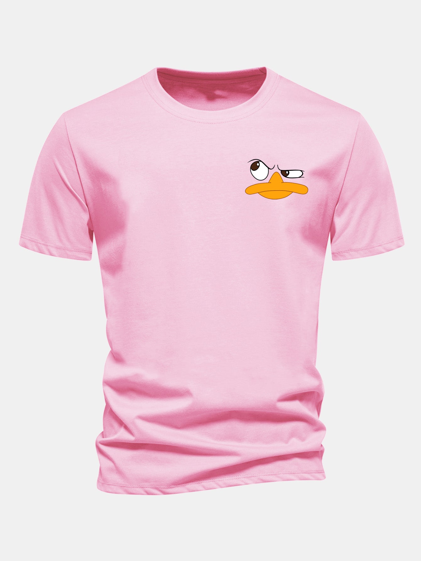 Classic Fit Cotton T-Shirt with Duck Print