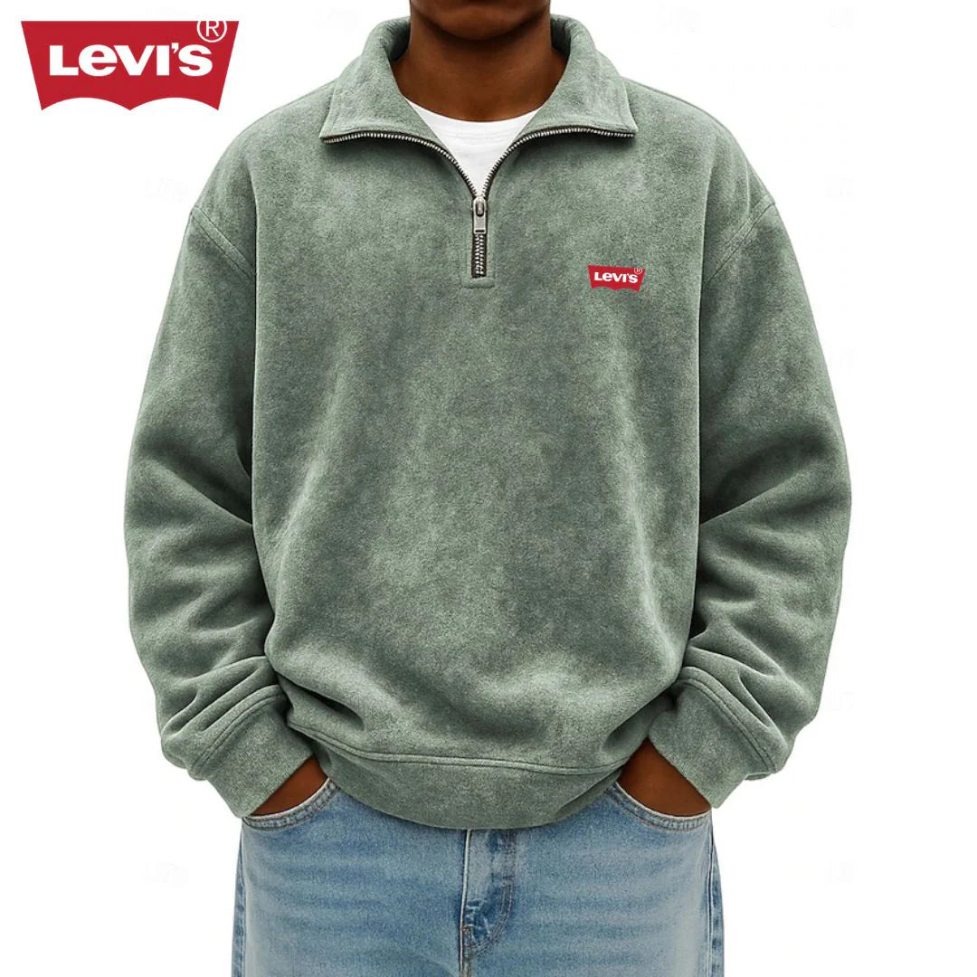 Men’s Half-Zip Polo Sweatshirt