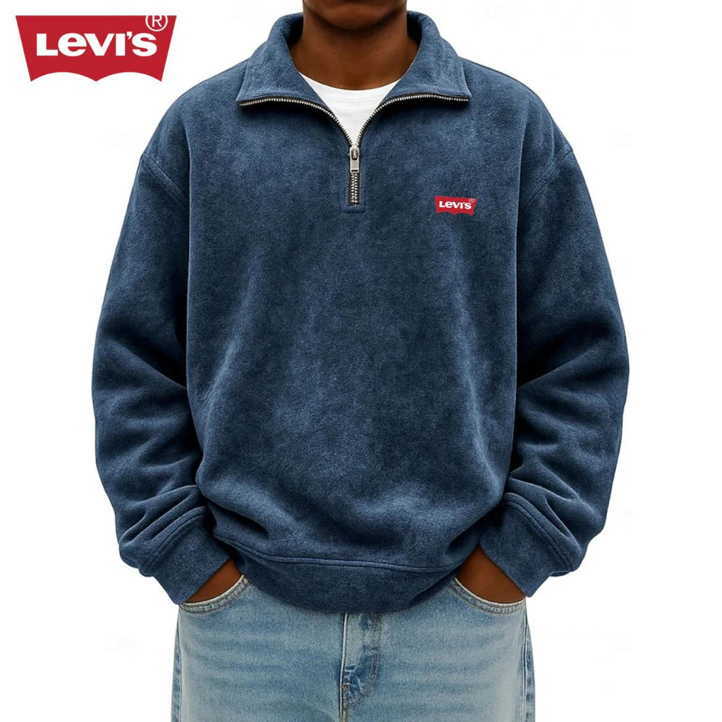 Men’s Half-Zip Polo Sweatshirt