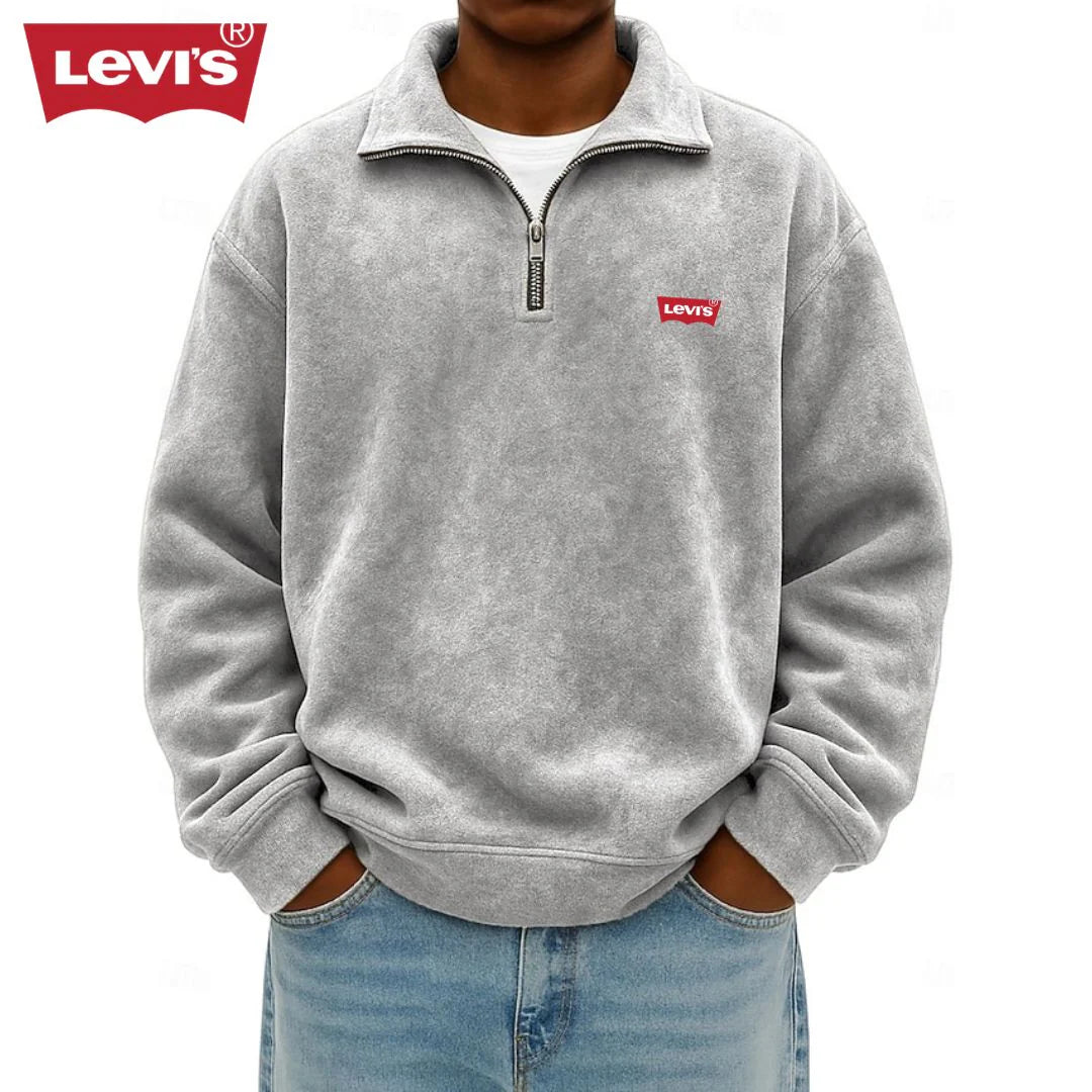 Men’s Half-Zip Polo Sweatshirt