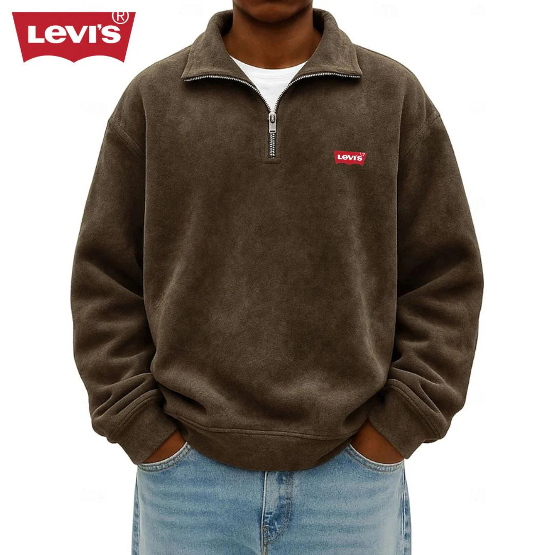 Men’s Half-Zip Polo Sweatshirt