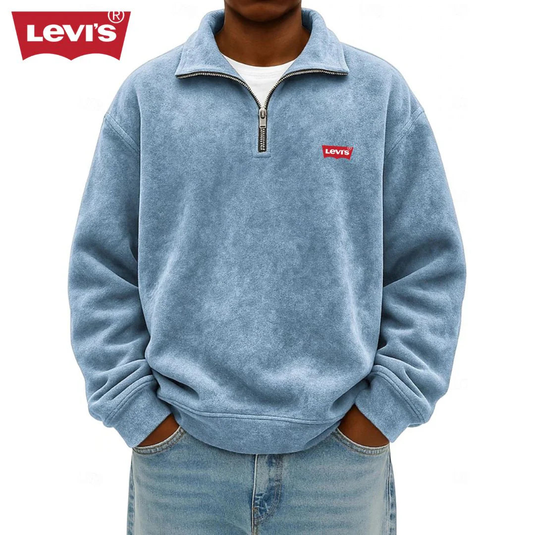 Men’s Half-Zip Polo Sweatshirt