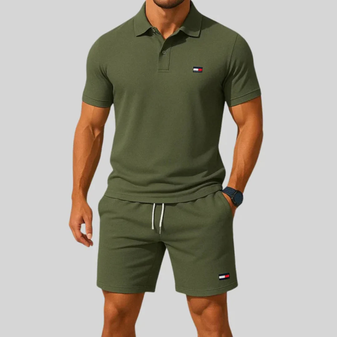 TH™ Men’s Casual Polo & Shorts Set