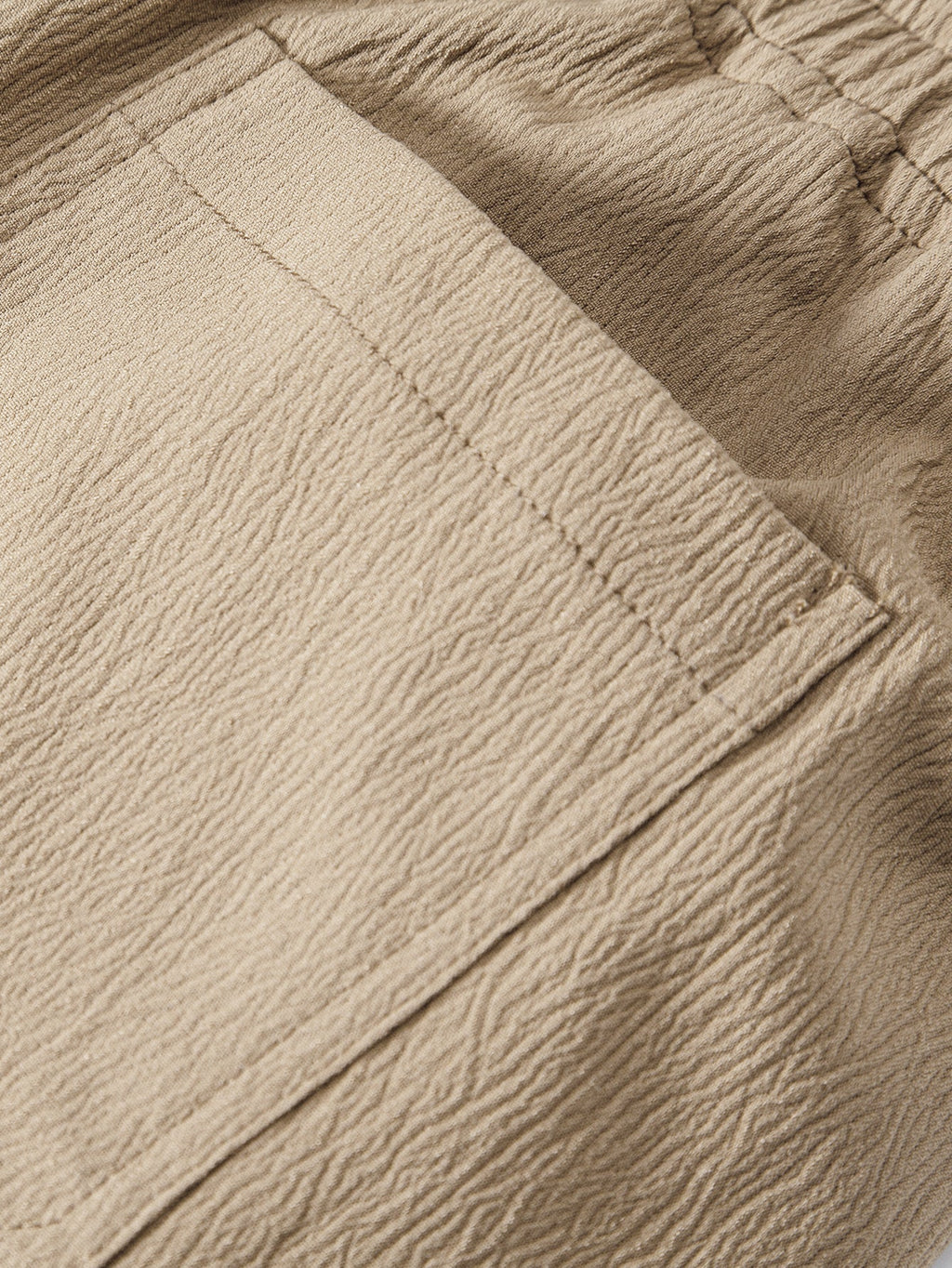 5-Inch Crinkle Texture Drawstring Shorts