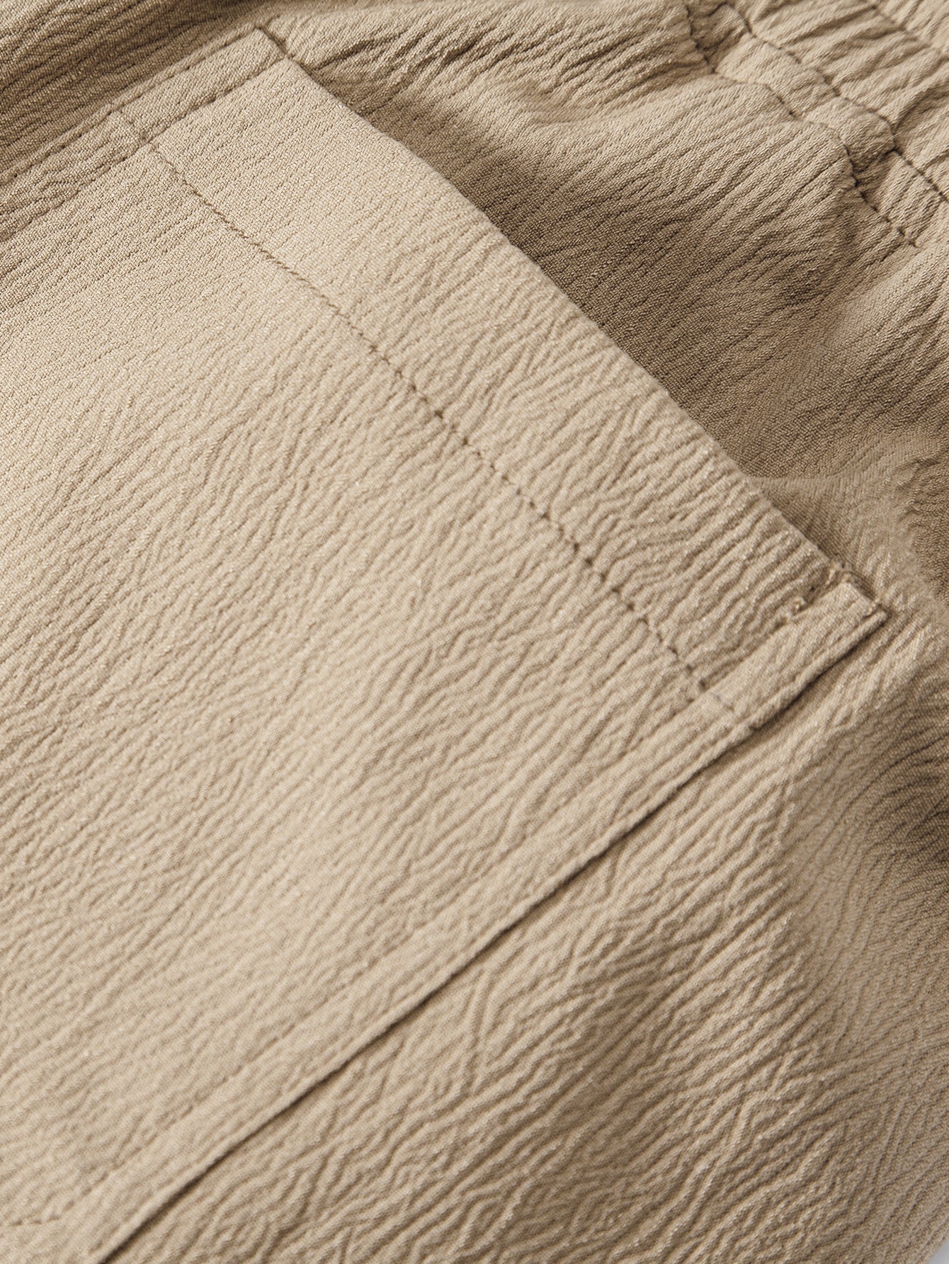 5-Inch Crinkle Texture Drawstring Shorts