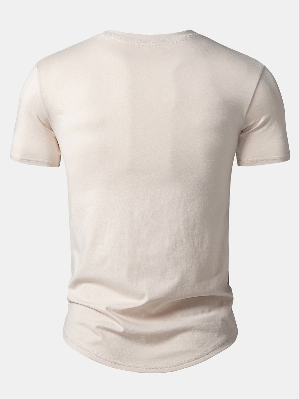 Set of 3 Essential Cotton Arc Hem T-Shirts