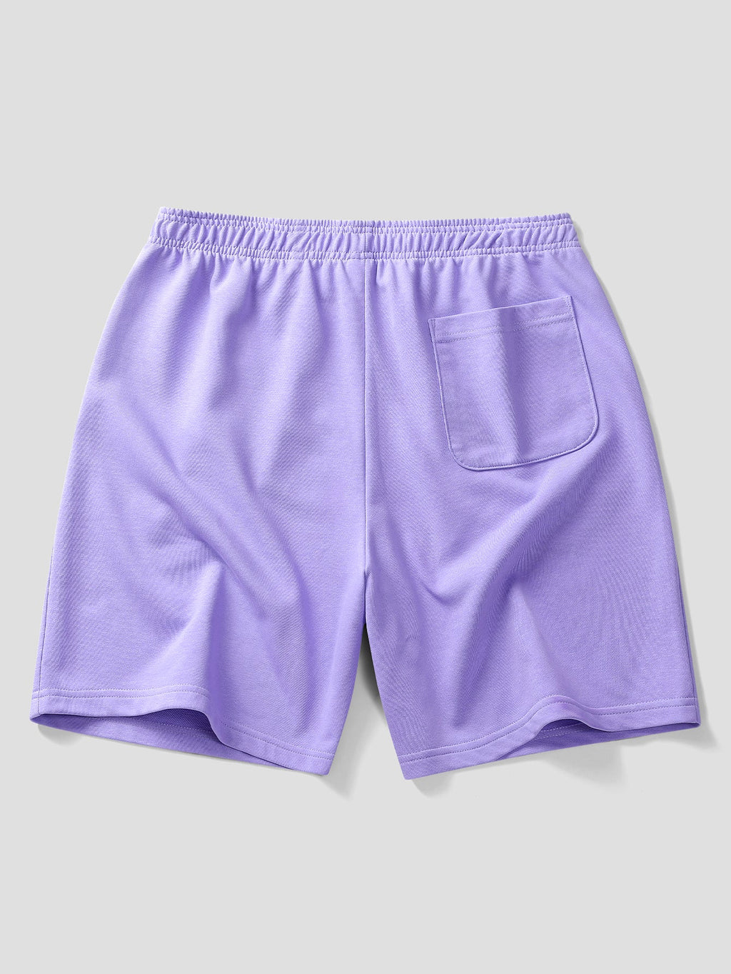 Relaxed Fit Purple Ghost Print Cotton T-Shirt & 7" Cotton Drawstring Shorts