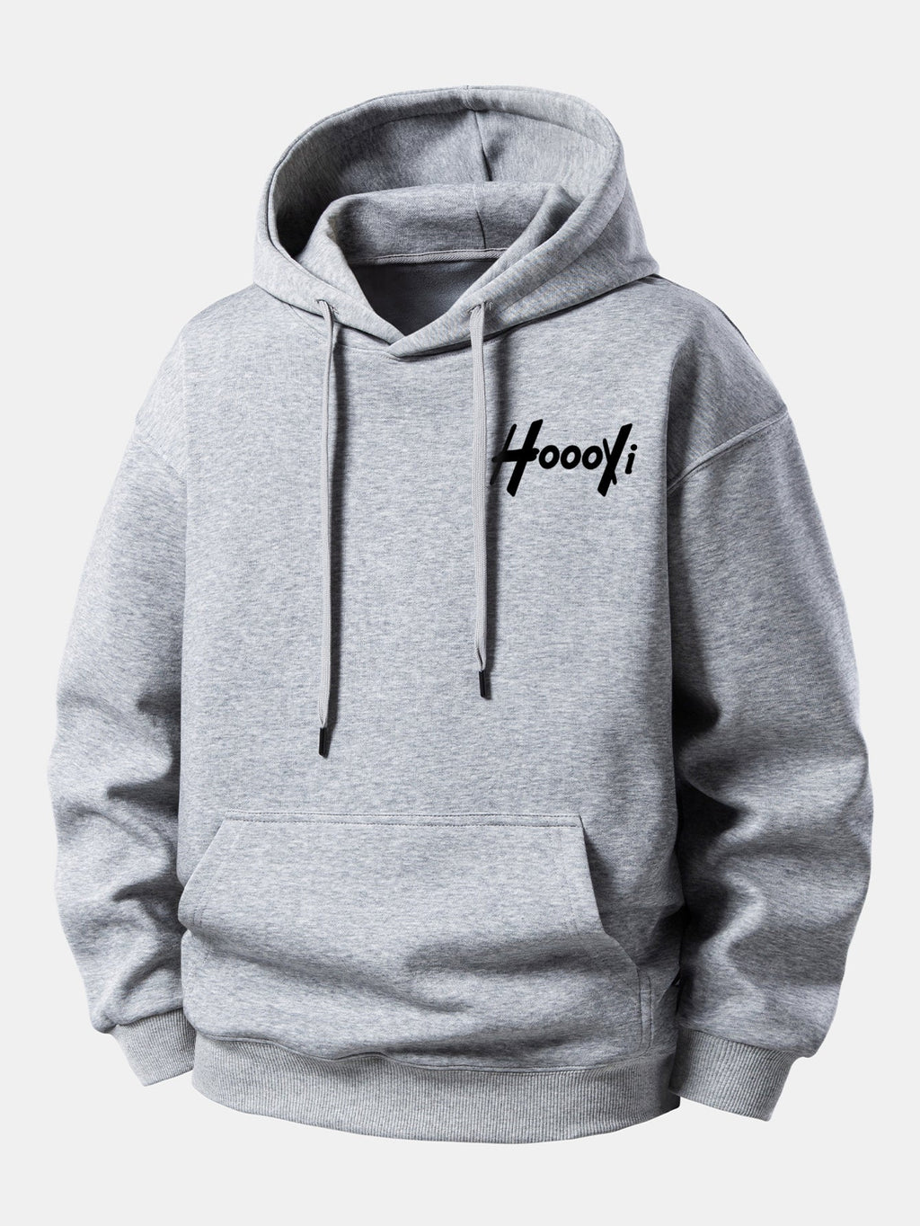 Hoooyi Relaxed Fit Printed Hoodie