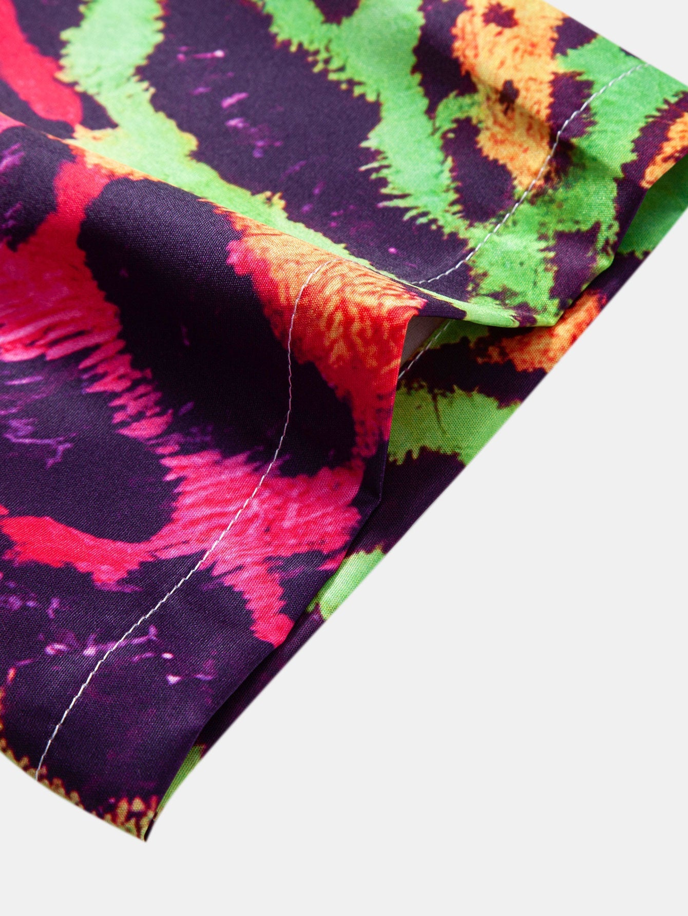 Vibrant Leopard Print Button-Up Shirt