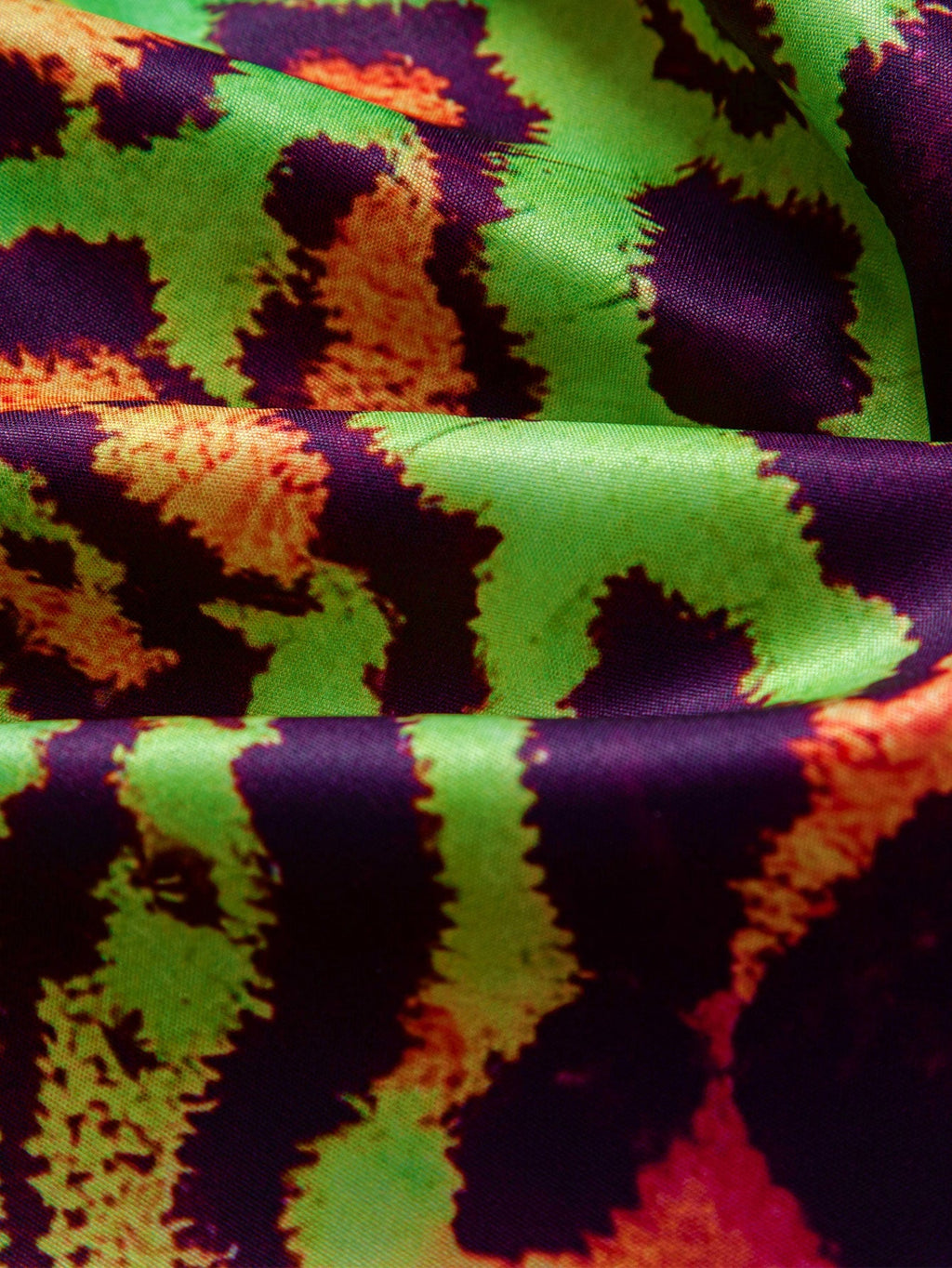 Vibrant Leopard Print Button-Up Shirt