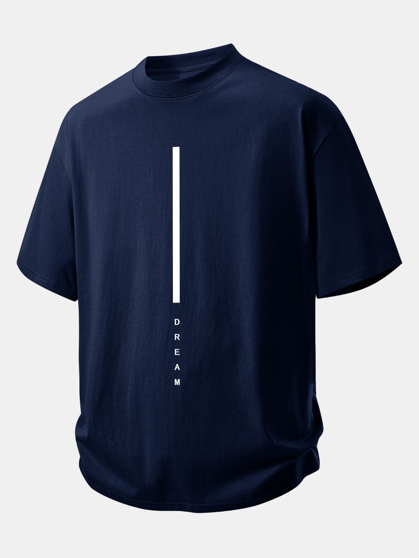 Comfortable Dream Stripe Cotton T-Shirt with Relaxed Fit