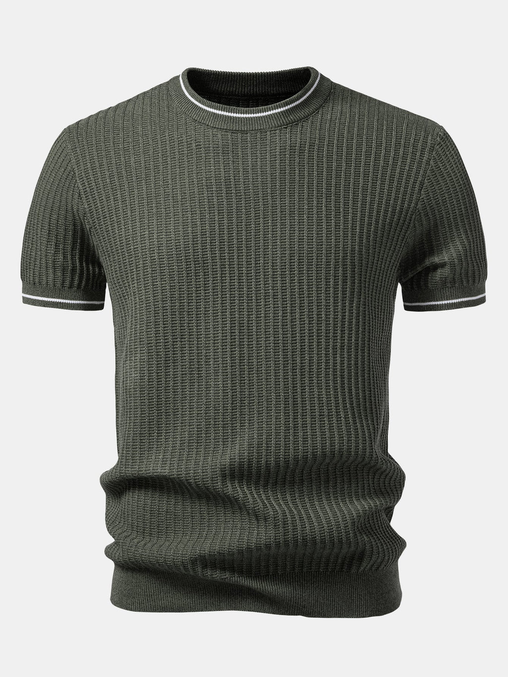 Color-Blocked Waffle Knit Tee