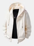 Milano Patterned Zip-Up Hoodie