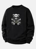 Relaxed Fit Sweatshirt with Hip Hop Bear Design