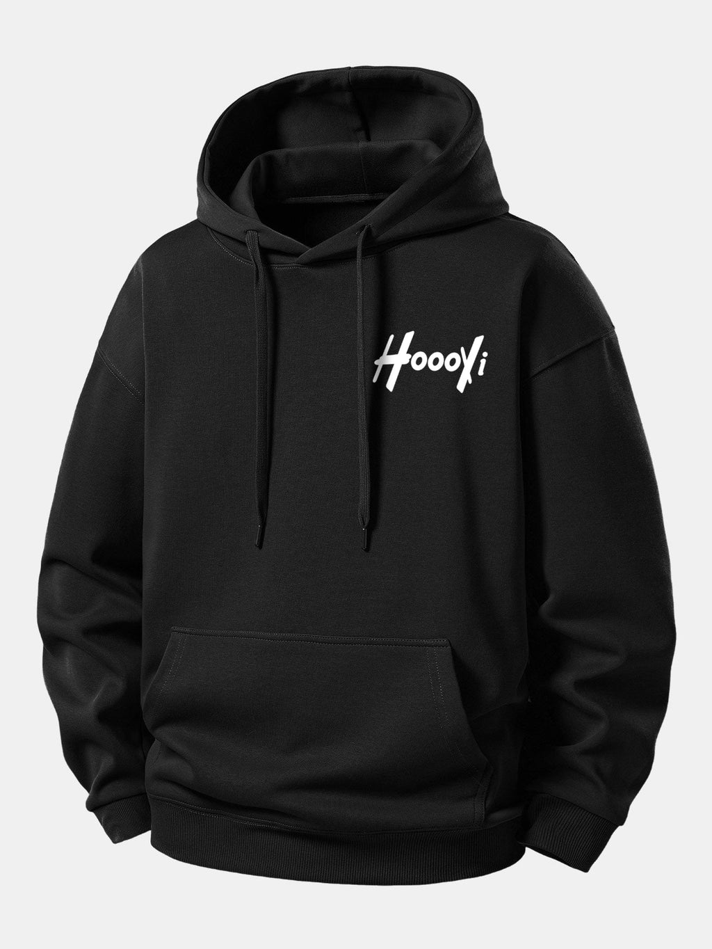 Hoooyi Relaxed Fit Printed Hoodie