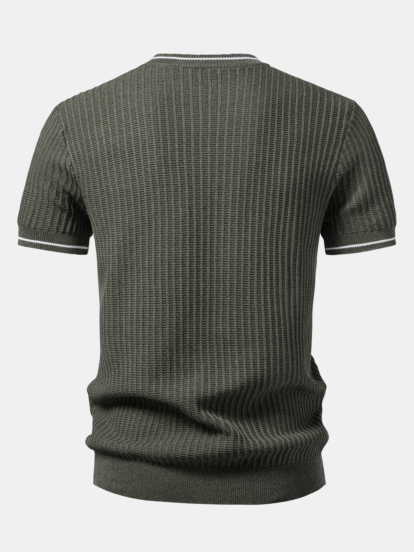 Color-Blocked Waffle Knit Tee