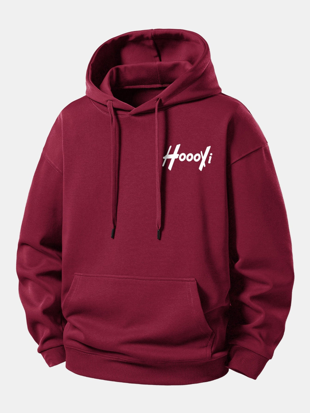 Hoooyi Relaxed Fit Printed Hoodie