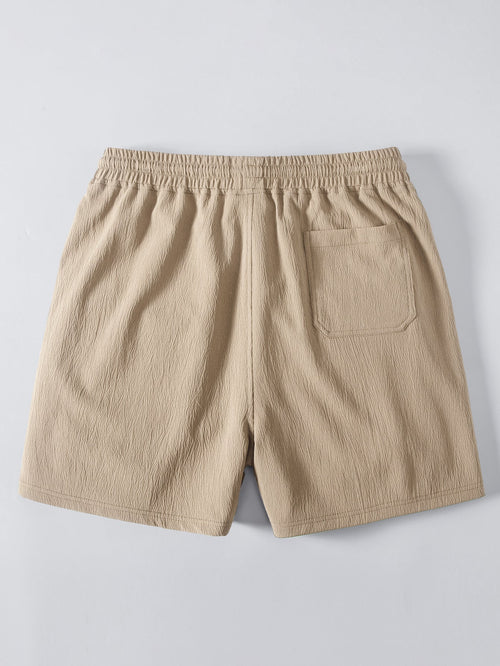 5-Inch Crinkle Texture Drawstring Shorts