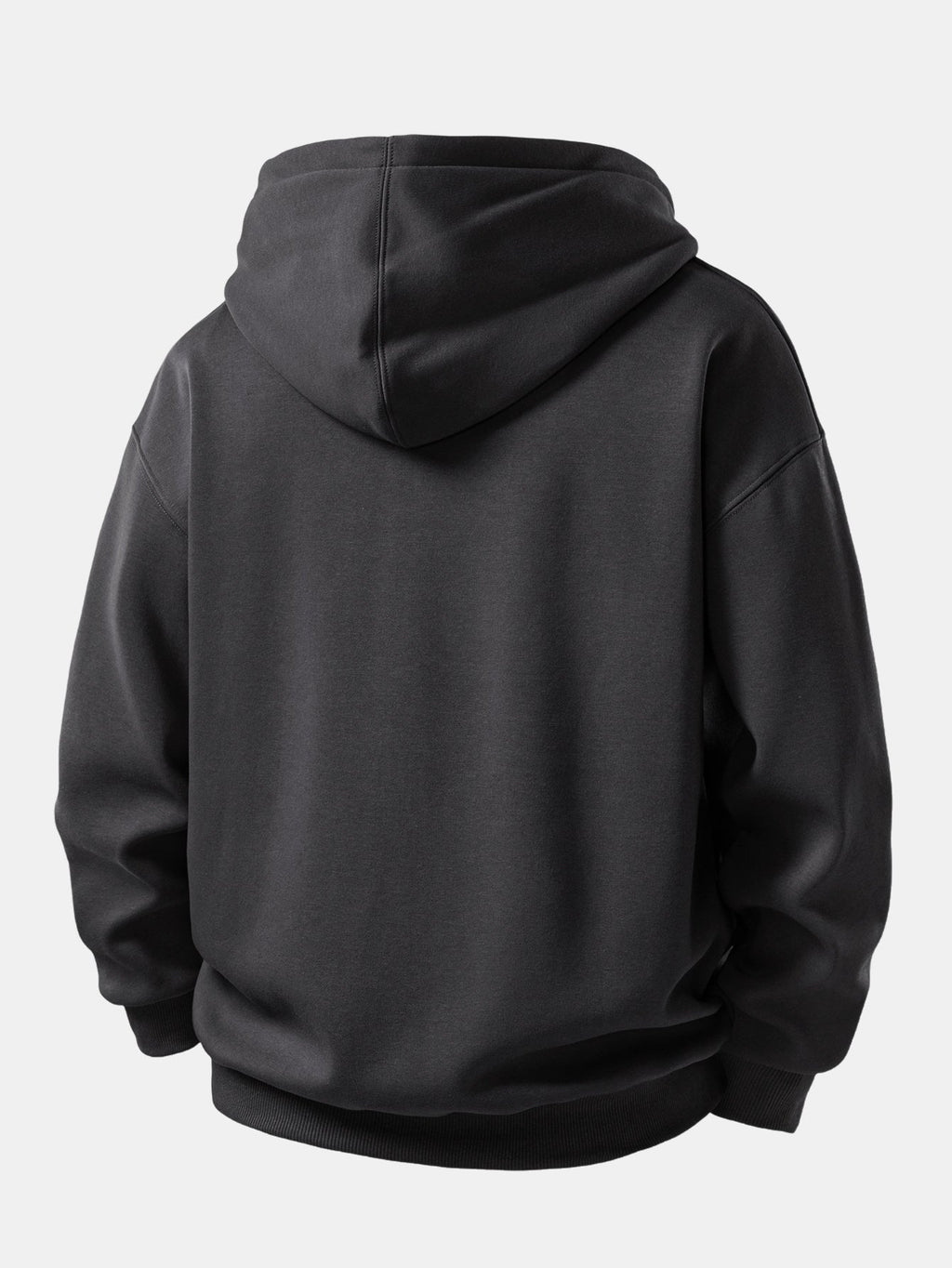 Heart Pattern Zip-Up Hoodie