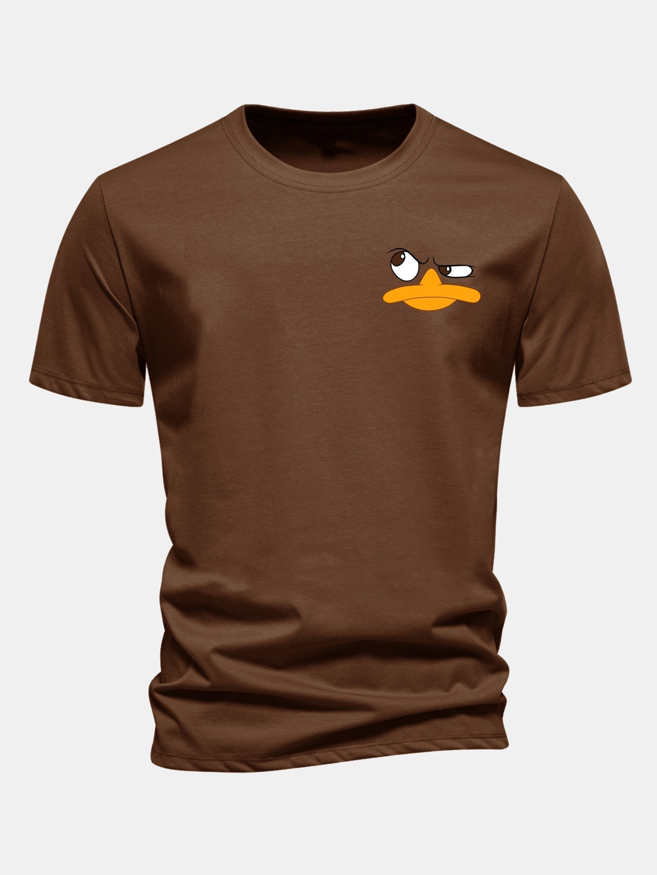 Classic Fit Cotton T-Shirt with Duck Print
