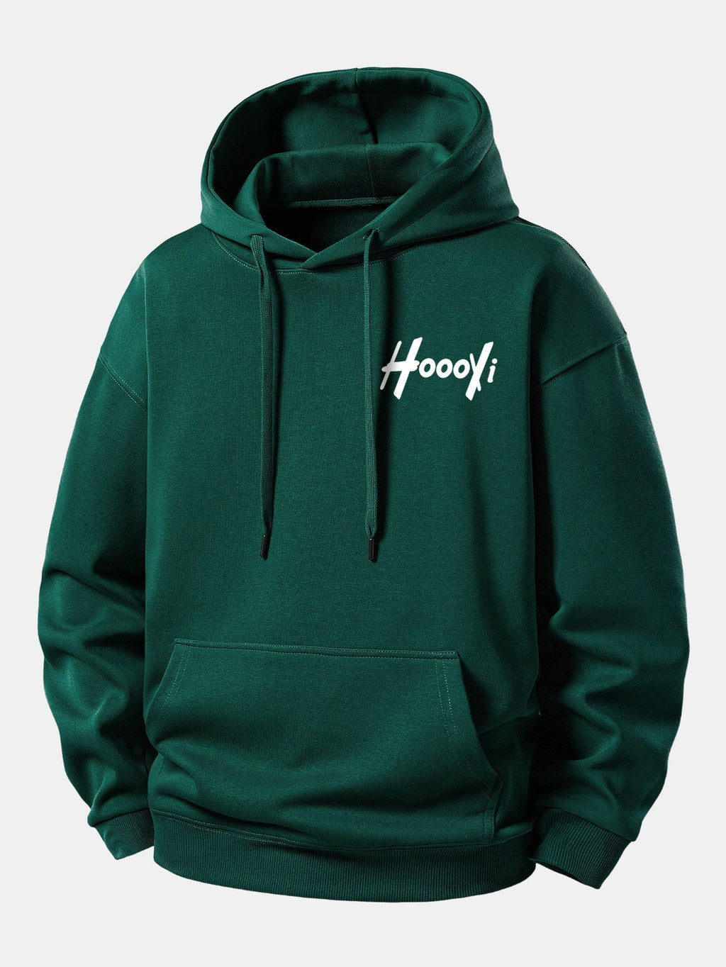 Hoooyi Relaxed Fit Printed Hoodie