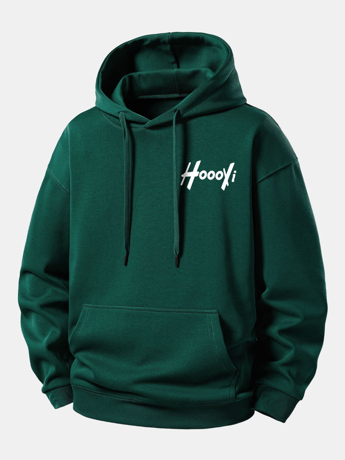 Hoooyi Relaxed Fit Printed Hoodie