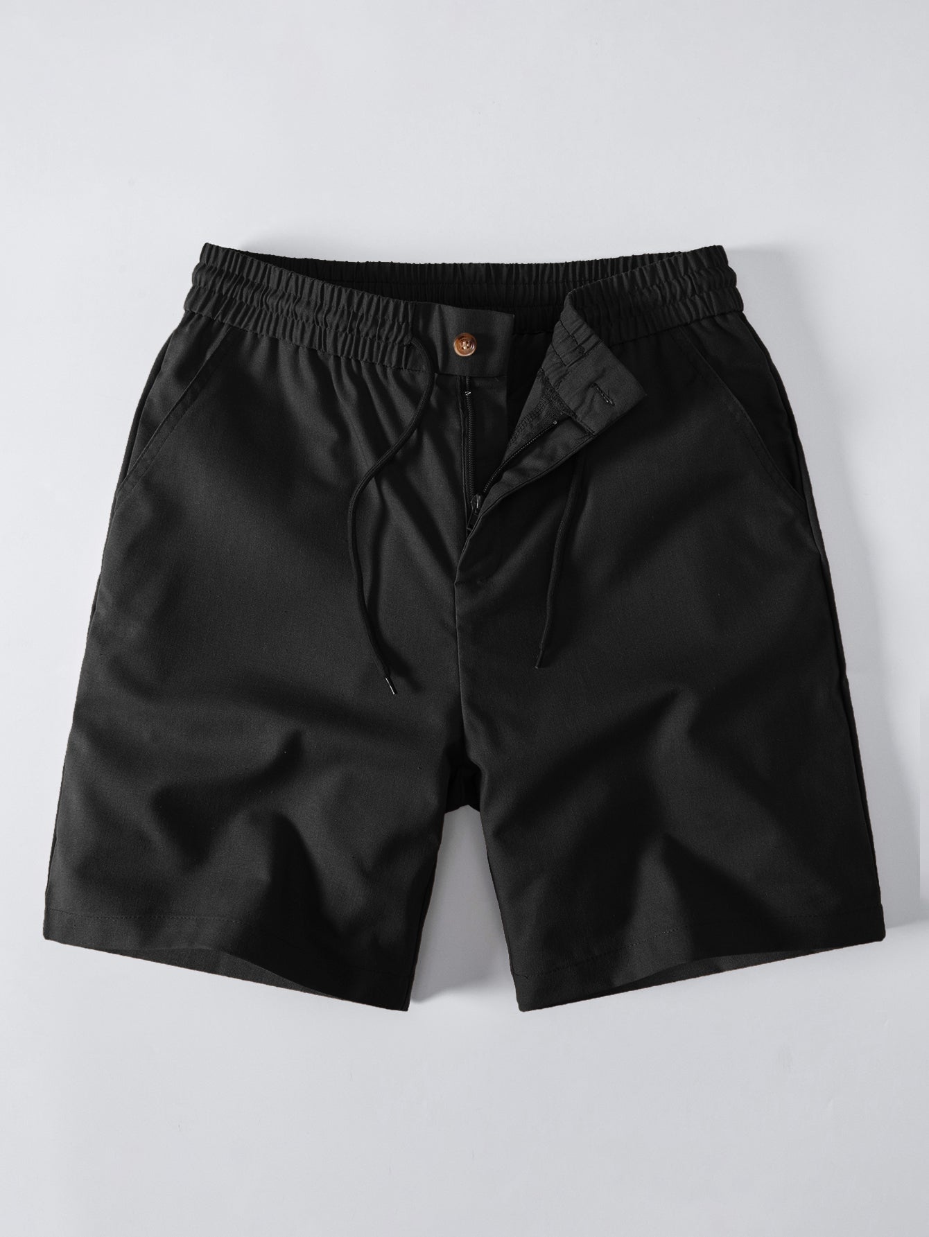 Drawstring Linen Shorts