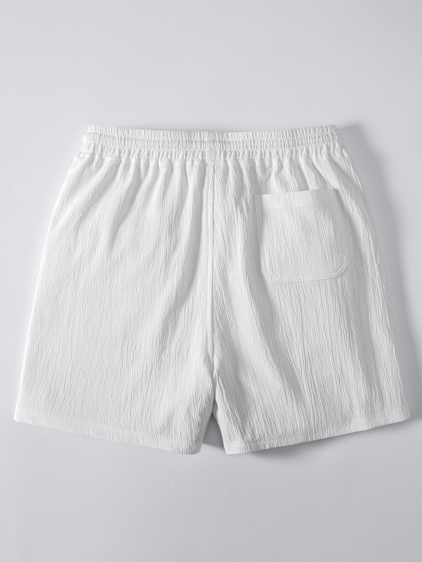 5-Inch Crinkle Texture Drawstring Shorts