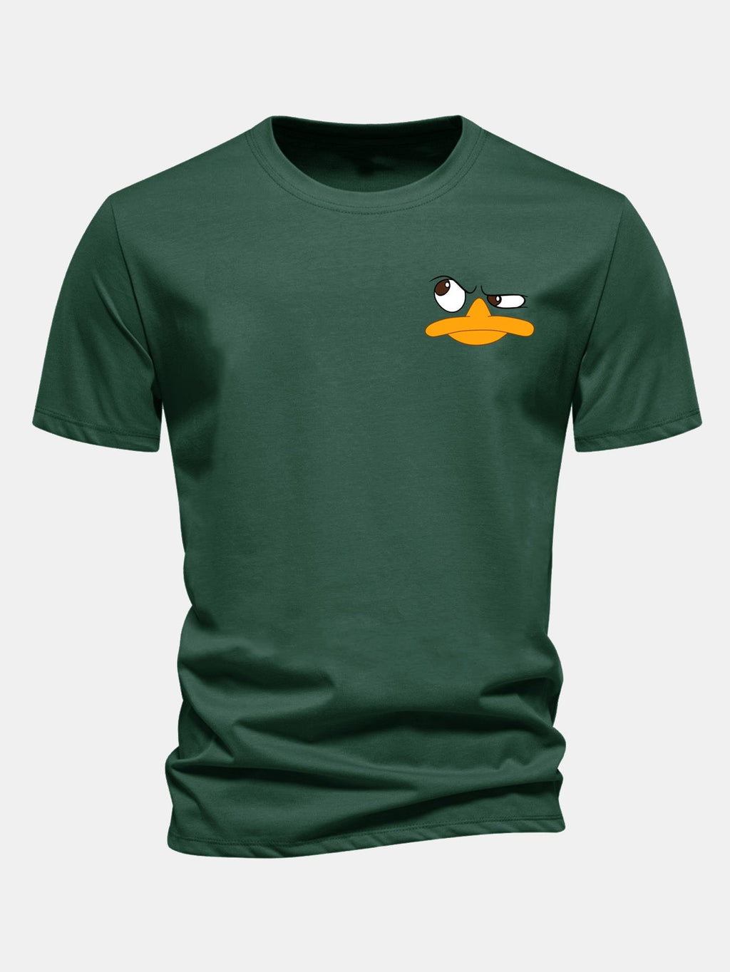Classic Fit Cotton T-Shirt with Duck Print