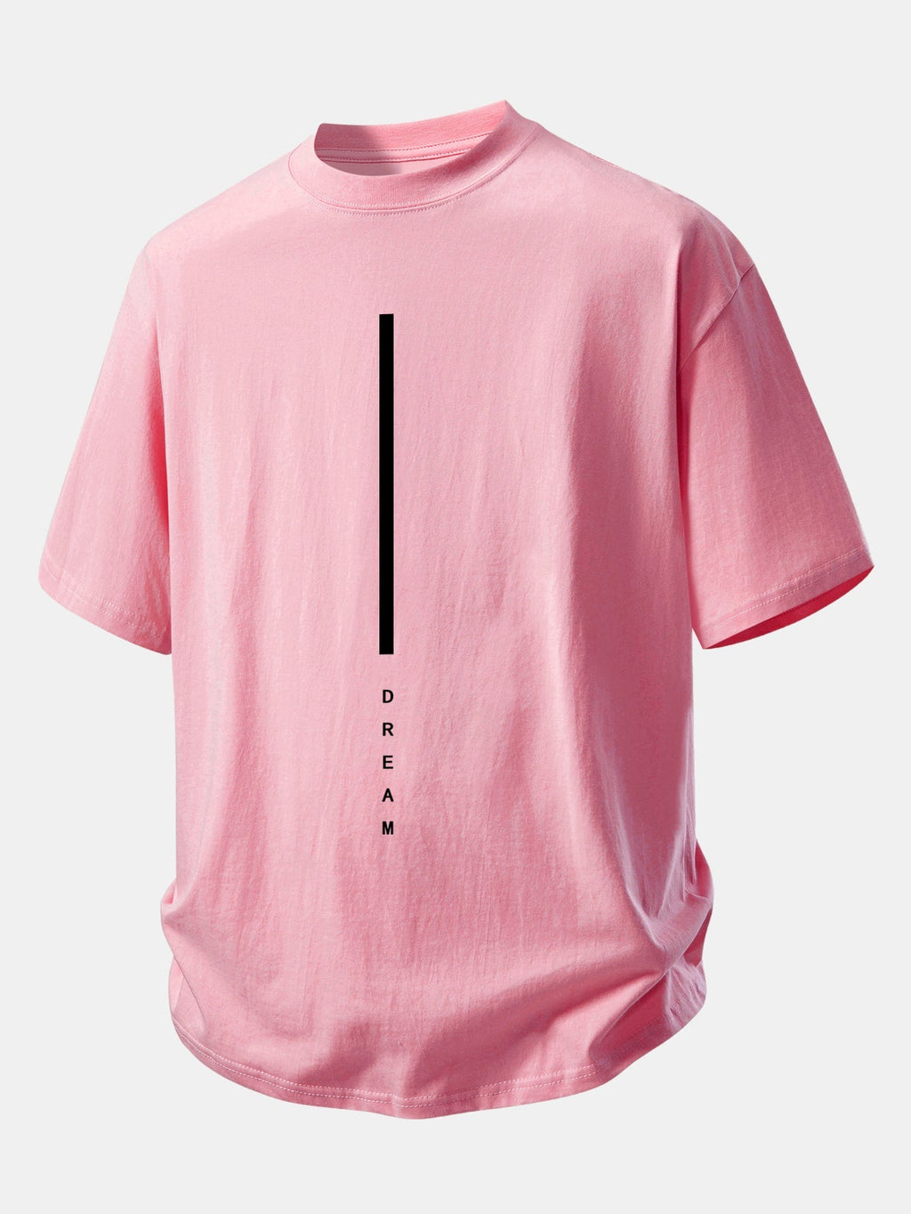 Comfortable Dream Stripe Cotton T-Shirt with Relaxed Fit