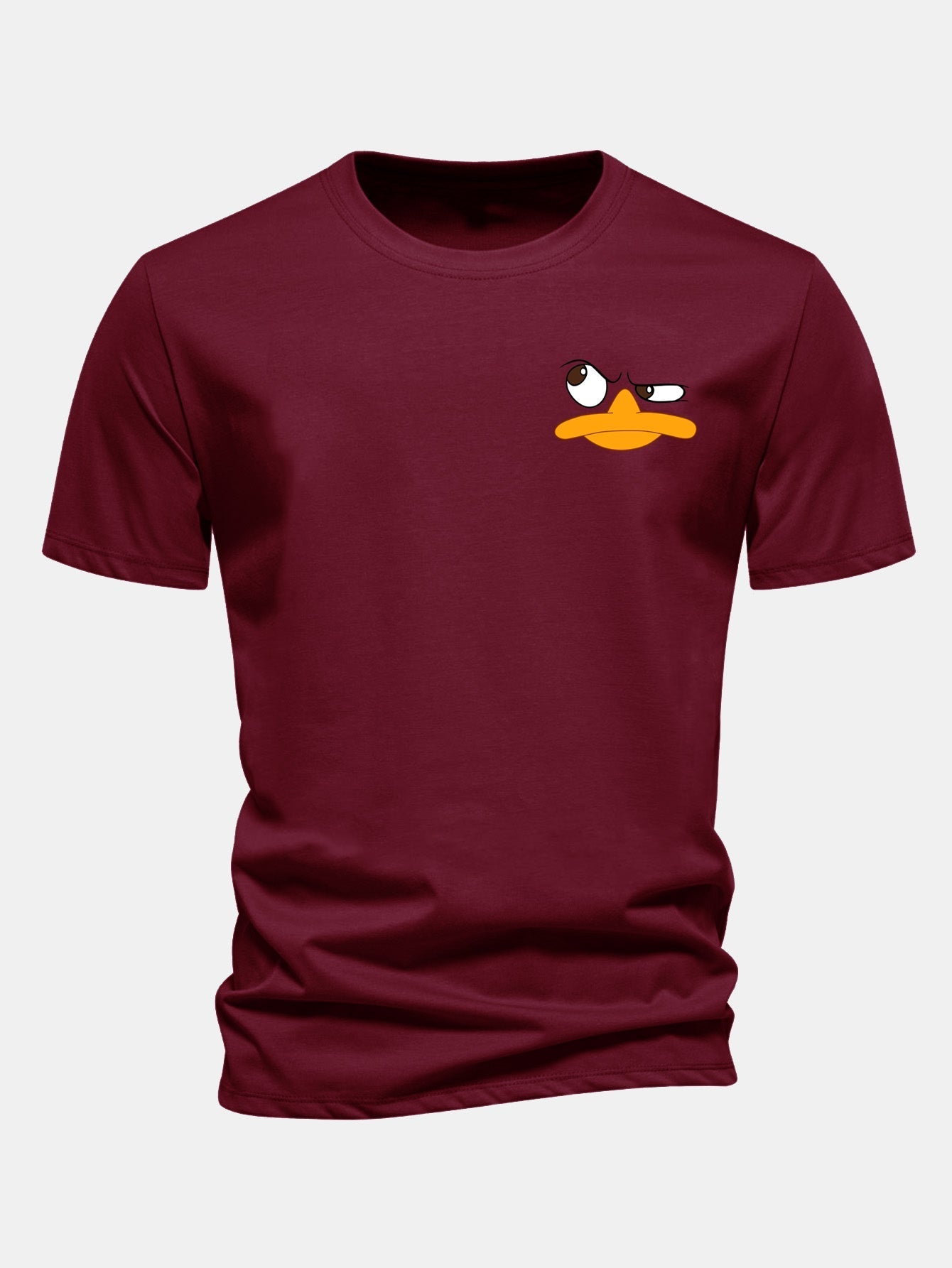 Classic Fit Cotton T-Shirt with Duck Print