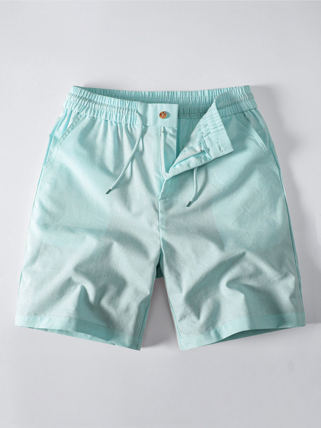 Drawstring Linen Shorts