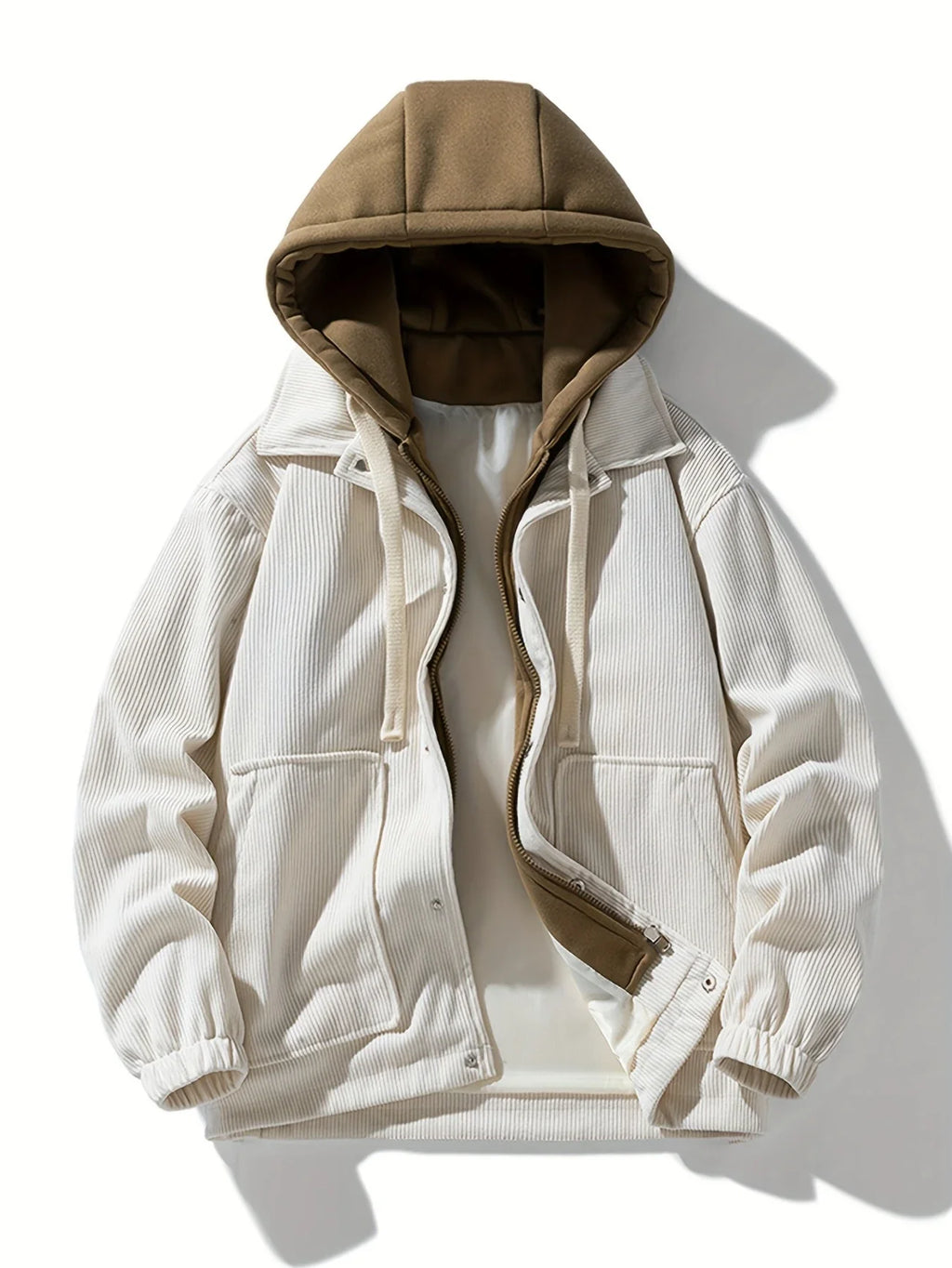 Men's Retro Industrial Hooded Jacket