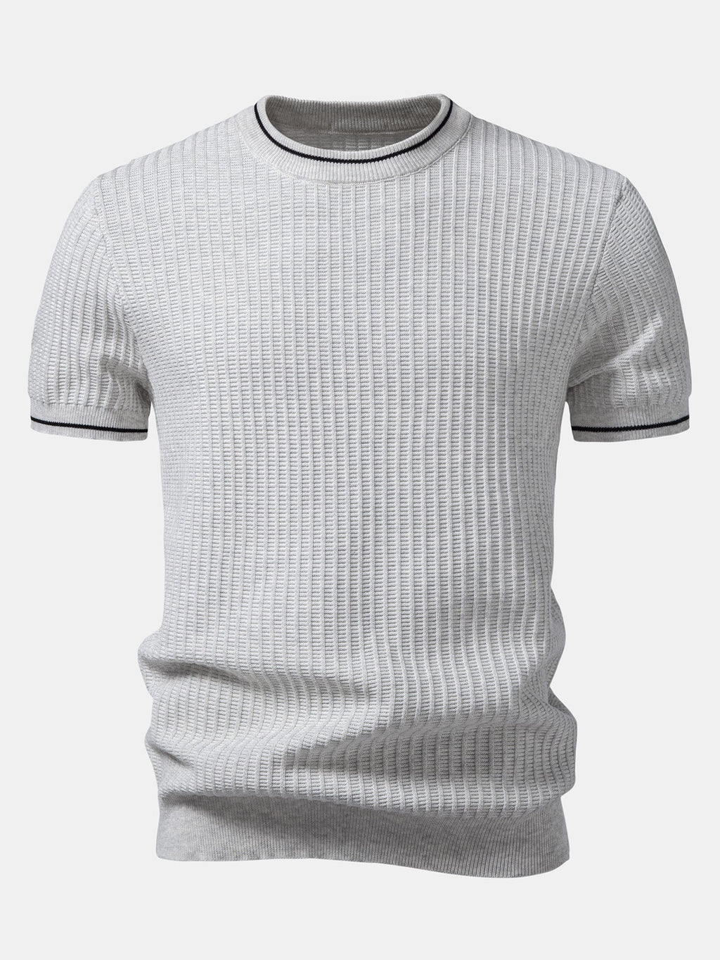 Color-Blocked Waffle Knit Tee