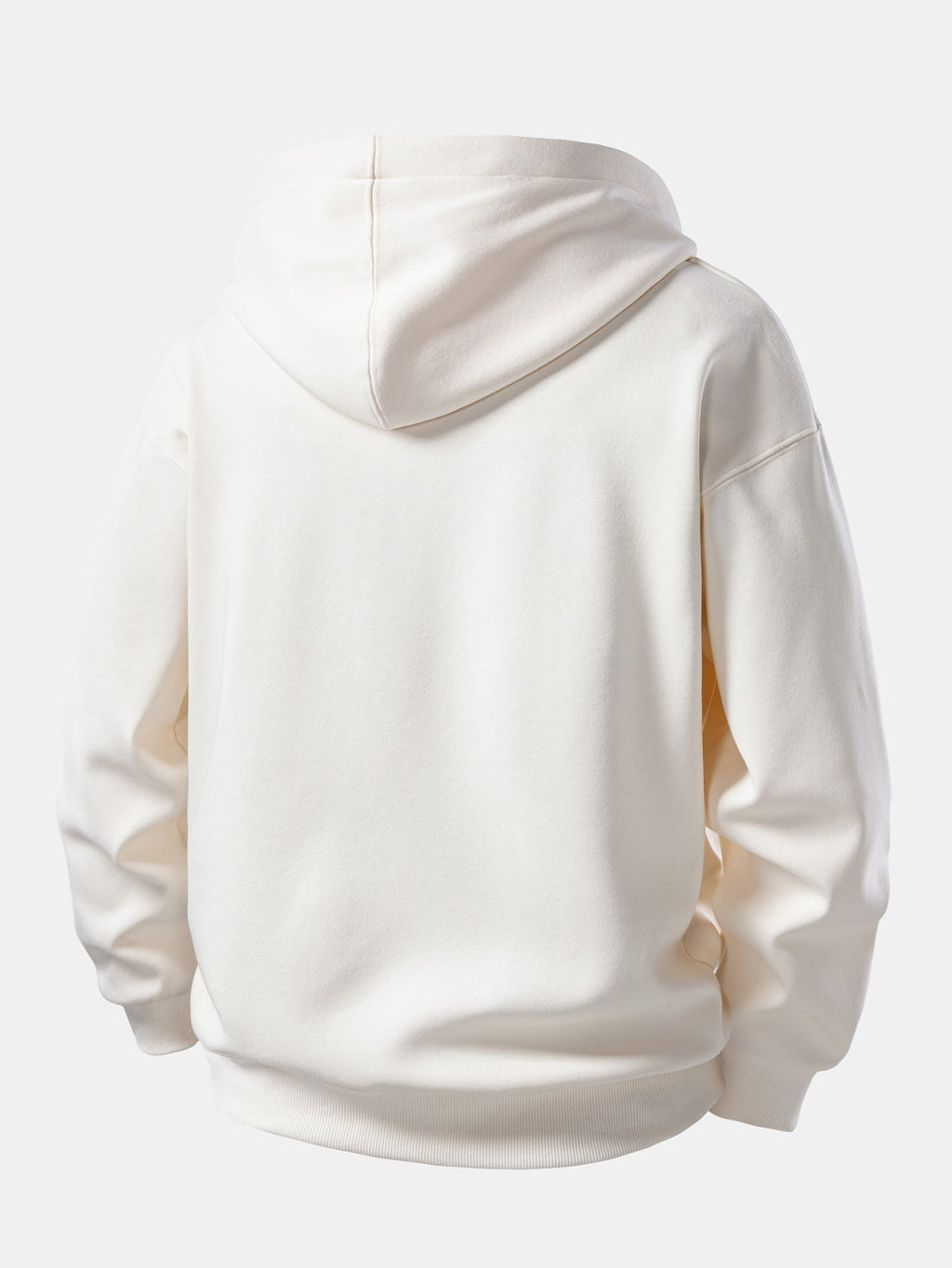 Zip-Up Hoodie with Black Cat Print