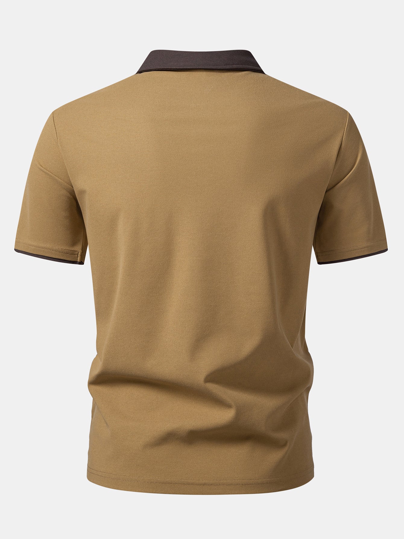 Two-Tone Collar Polo Shirt