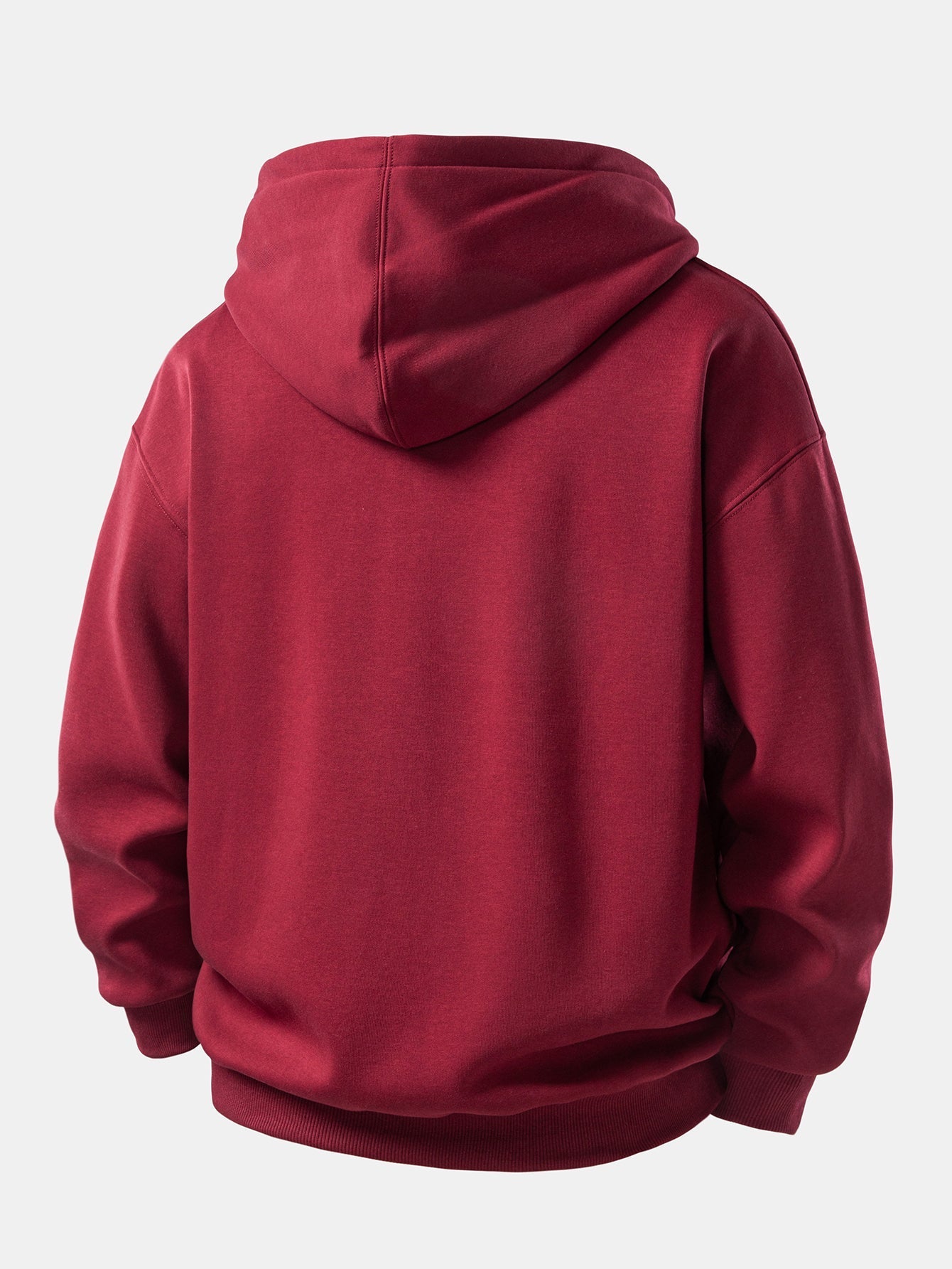 Heart Pattern Zip-Up Hoodie