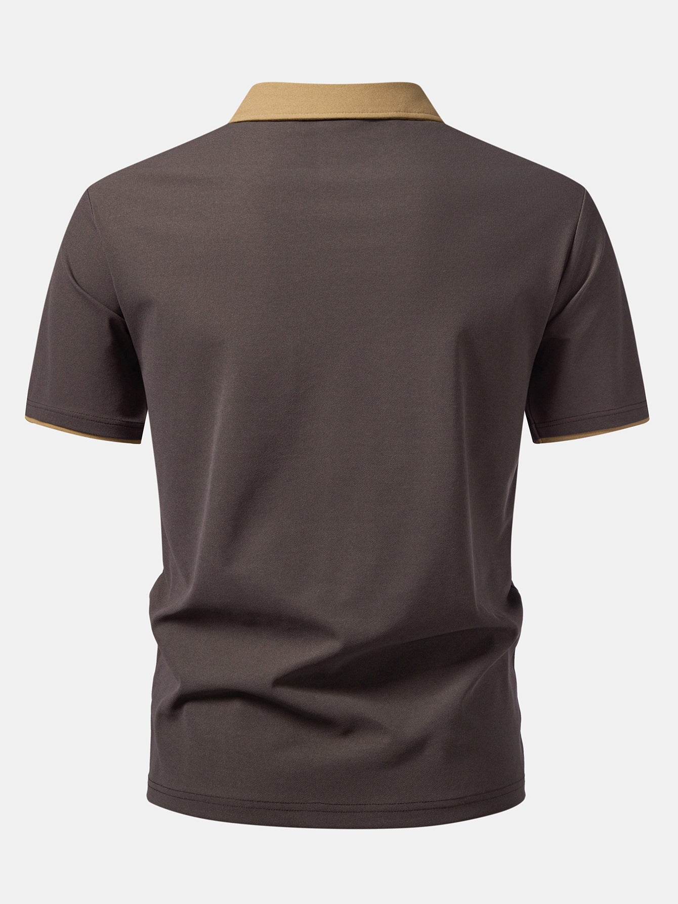 Two-Tone Collar Polo Shirt