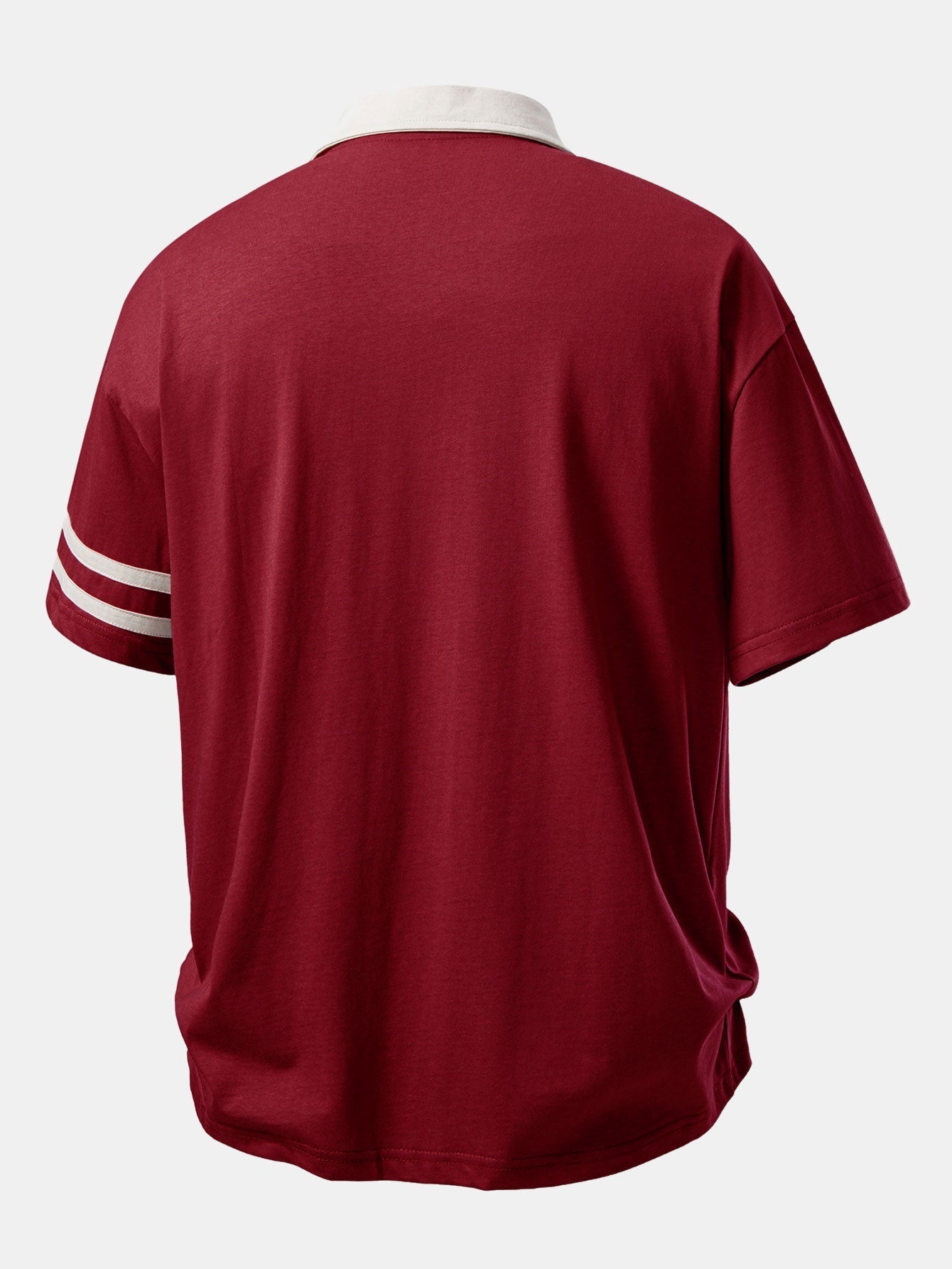 Relaxed Fit Milano Print Polo Shirt with Contrast Collar