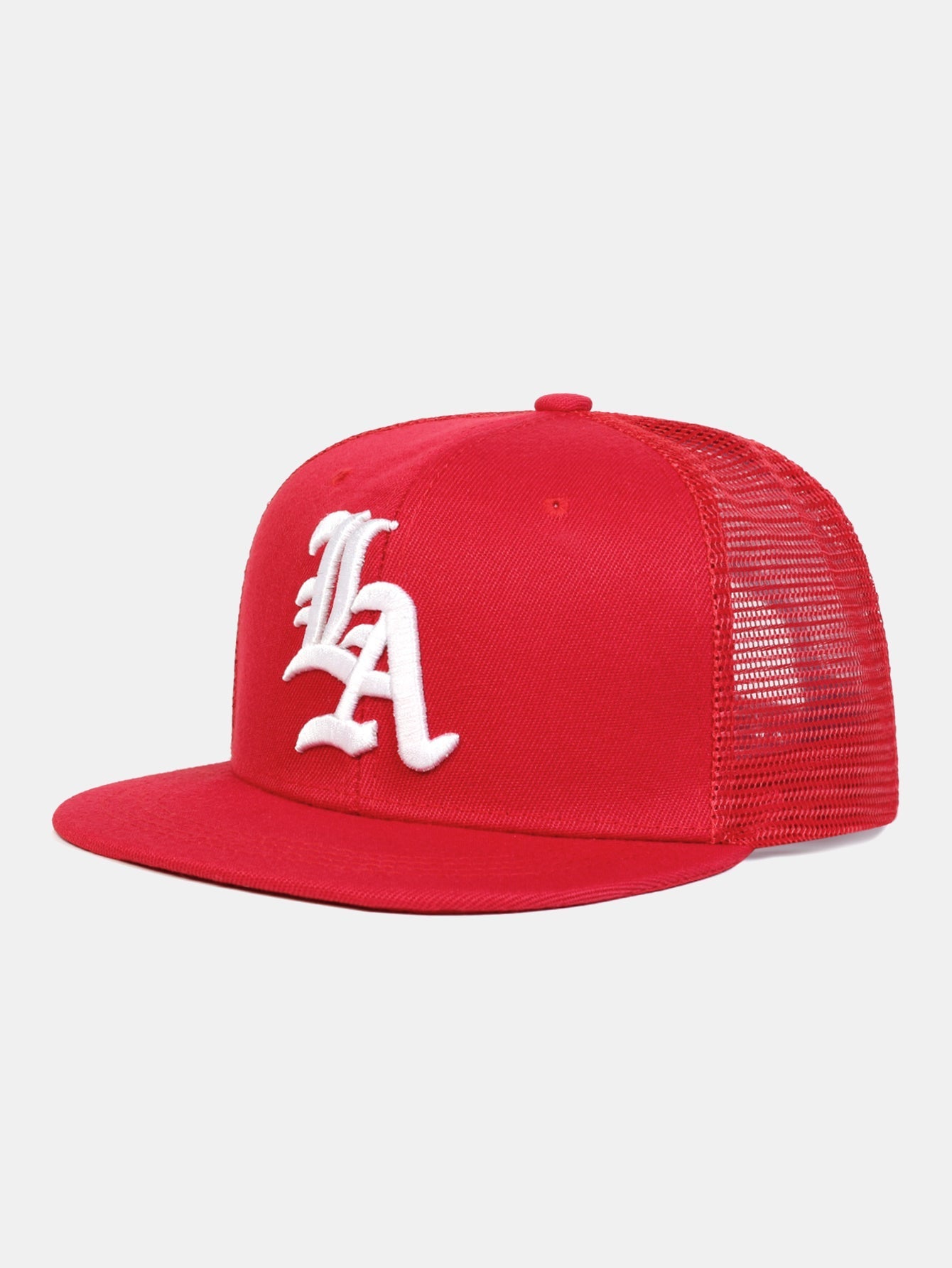LA Embroidered Adjustable Truck Driver Cap